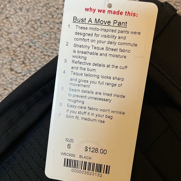 Lululemon commuter pants bust a move NWT black reflective pockets rare 6 - Picture 10 of 12